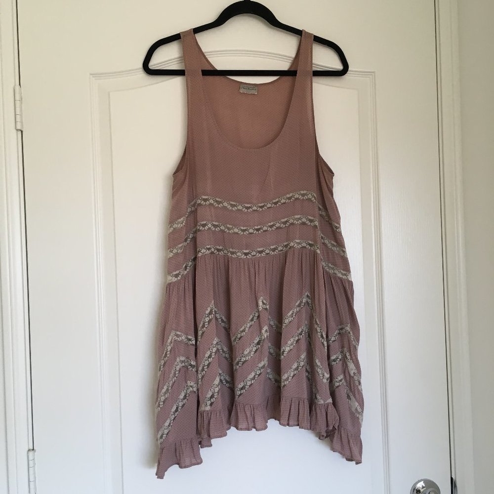 Free People Voile and Lace Trapeze Slip Dress